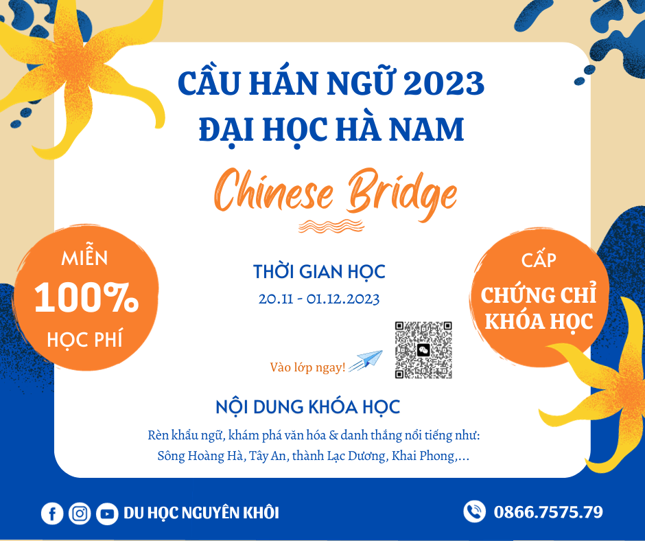 Cầu Hán ngữ 2023: Trại đông Đại học Hà Nam