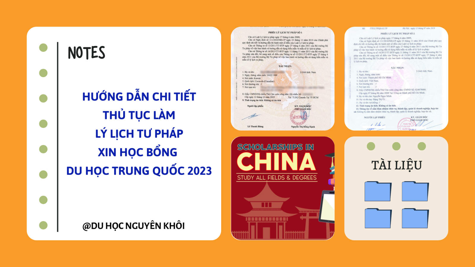 Hướng dẫn làm xác nhận lý lịch tư pháp trong hồ sơ xin học bổng du học Trung Quốc